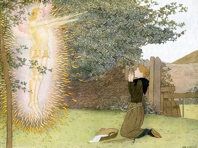 Aartsengel Michaël verschijnt aan Jeanne d